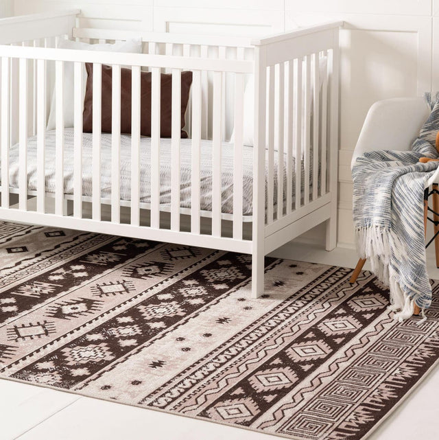 Beige 7' 10 x 10' Lucerne Rectangle Area Rug 100% Polypropylene Traditional Classic Easy Clean Carpet for Kitchens, Living Rooms, Bedroom, Office for Sale at Rug Engine