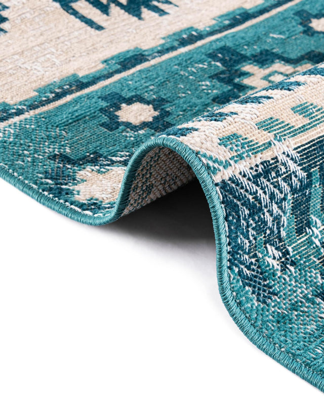 Blue 7' 10 x 10' Lucerne Rectangle Area Rug 100% Polypropylene Traditional Classic Easy Clean Carpet for Kitchens, Living Rooms, Bedroom, Office for Sale at Rug Engine