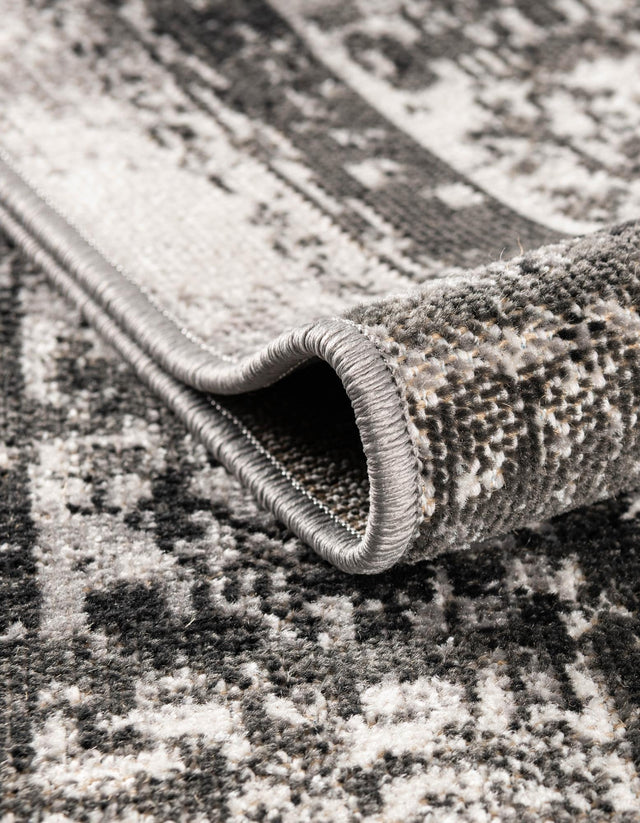 Gray 7' 10 x 10' Lucerne Rectangle Area Rug 100% Polypropylene Traditional Classic Easy Clean Carpet for Kitchens, Living Rooms, Bedroom, Office for Sale at Rug Engine