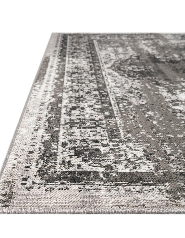 Gray 7' 10 x 10' Lucerne Rectangle Area Rug 100% Polypropylene Traditional Classic Easy Clean Carpet for Kitchens, Living Rooms, Bedroom, Office for Sale at Rug Engine