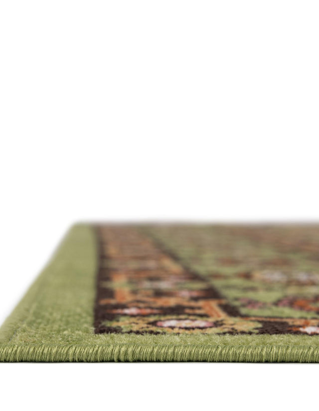 Green 7' 10 x 10' Lucerne Rectangle Area Rug 100% Polypropylene Traditional Classic Easy Clean Carpet for Kitchens, Living Rooms, Bedroom, Office for Sale at Rug Engine