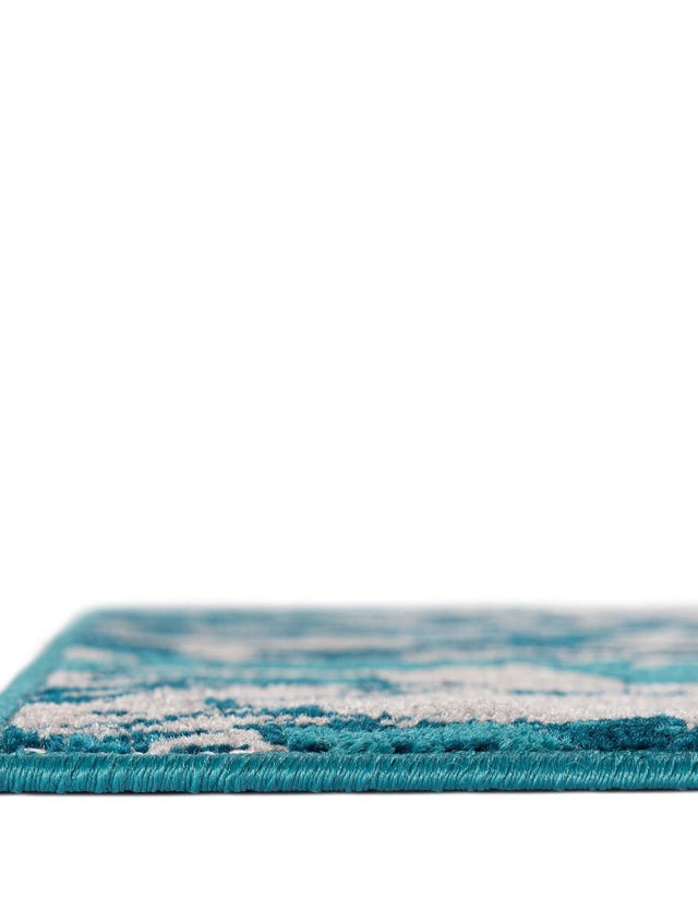 Blue 5' 3 x 8' Lucerne Rectangle Area Rug 100% Polypropylene Traditional Classic Easy Clean Carpet for Kitchens, Living Rooms, Bedroom, Office for Sale at Rug Engine