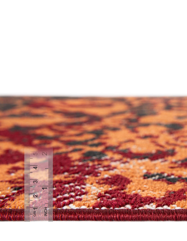 Rust Red 7' 10 x 10' Lucerne Rectangle Area Rug 100% Polypropylene Traditional Classic Easy Clean Carpet for Kitchens, Living Rooms, Bedroom, Office for Sale at Rug Engine