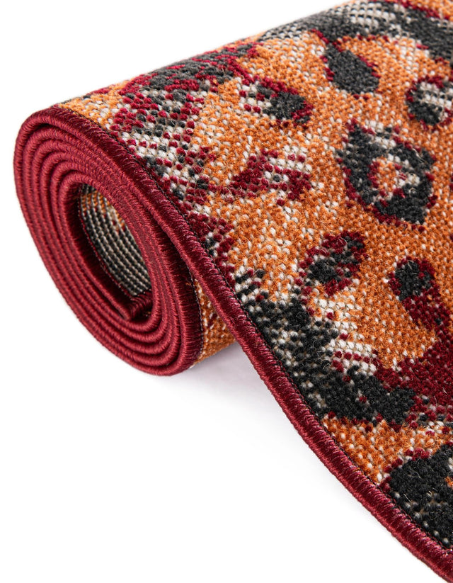 Rust Red 5' 3 x 8' Lucerne Rectangle Area Rug 100% Polypropylene Traditional Classic Easy Clean Carpet for Kitchens, Living Rooms, Bedroom, Office for Sale at Rug Engine