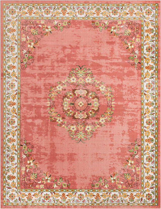 Rose 9' x 12' Lucerne Rectangle Area Rug 100% Polypropylene Traditional Classic Easy Clean Carpet for Kitchens, Living Rooms, Bedroom, Office for Sale at Rug Engine