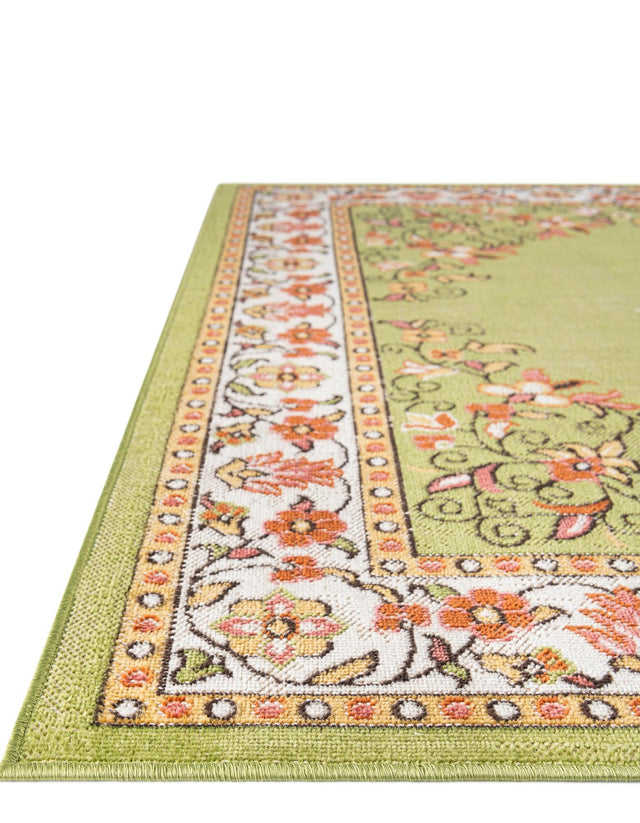Green 9' x 12' Lucerne Rectangle Area Rug 100% Polypropylene Traditional Classic Easy Clean Carpet for Kitchens, Living Rooms, Bedroom, Office for Sale at Rug Engine