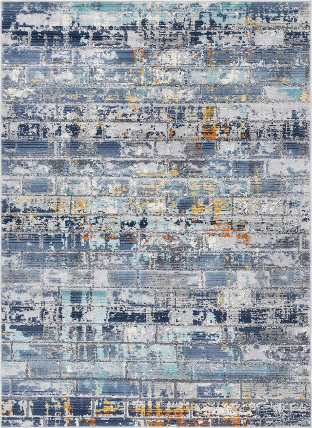 Dark Gray 4' 1 x 5' 11 Malibu Rectangle Area Rug 70% Polypropylene & 30% Polyester Colorful Modern Carpet for Living, Dining, Office, Bedrooms for Sale at Rug Engine