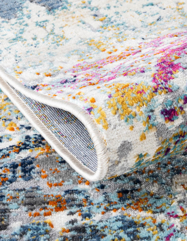 Multicolor 9' x 12' Malibu Rectangle Area Rug 70% Polypropylene & 30% Polyester Colorful Modern Carpet for Living, Dining, Office, Bedrooms for Sale at Rug Engine