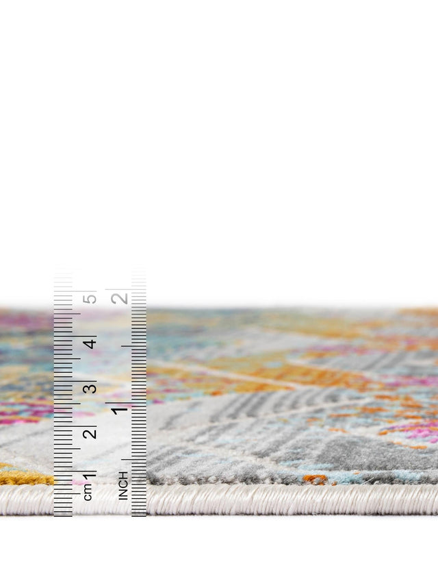 Multicolor 4' 1 x 5' 11 Malibu Rectangle Area Rug 70% Polypropylene & 30% Polyester Colorful Modern Carpet for Living, Dining, Office, Bedrooms for Sale at Rug Engine