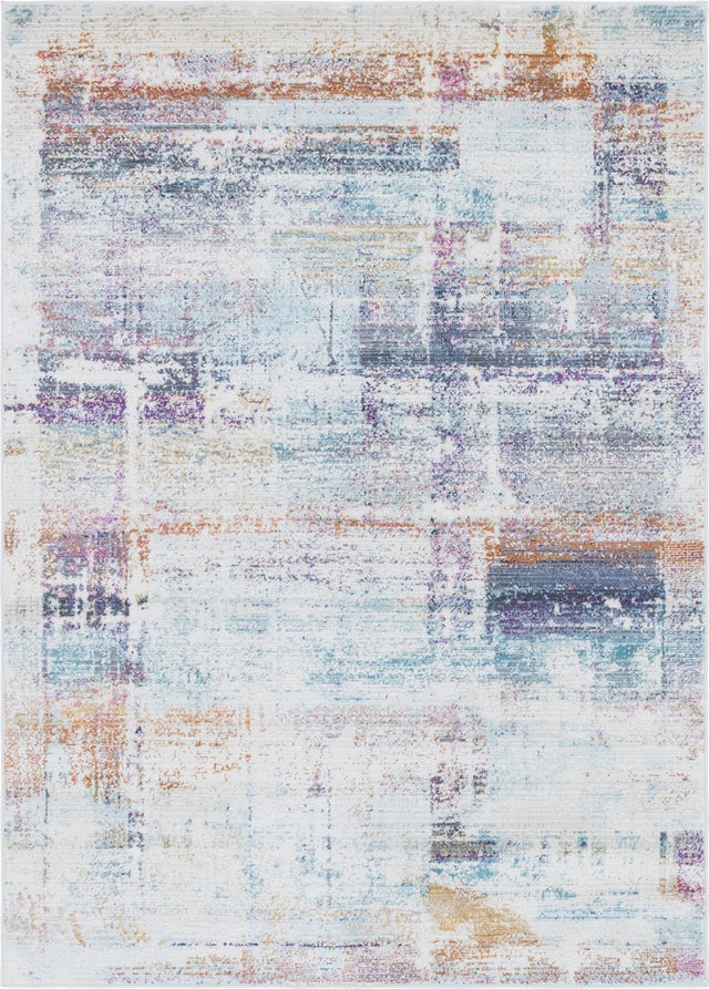 Multicolor 4' 1 x 5' 11 Malibu Rectangle Area Rug 70% Polypropylene & 30% Polyester Colorful Modern Carpet for Living, Dining, Office, Bedrooms for Sale at Rug Engine