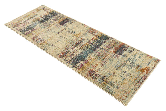 Multicolor 2' x 5' 11 Malibu Runner Area Rug 70% Polypropylene & 30% Polyester Colorful Modern Carpet for Living, Dining, Office, Bedrooms for Sale at Rug Engine
