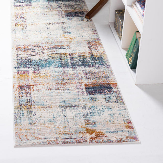 Multicolor 2' x 5' 11 Malibu Runner Area Rug 70% Polypropylene & 30% Polyester Colorful Modern Carpet for Living, Dining, Office, Bedrooms for Sale at Rug Engine