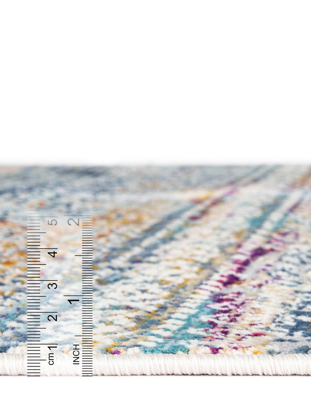 Multicolor 3' 7 x 5' 3 Malibu Rectangle Area Rug 70% Polypropylene & 30% Polyester Colorful Modern Carpet for Living, Dining, Office, Bedrooms for Sale at Rug Engine