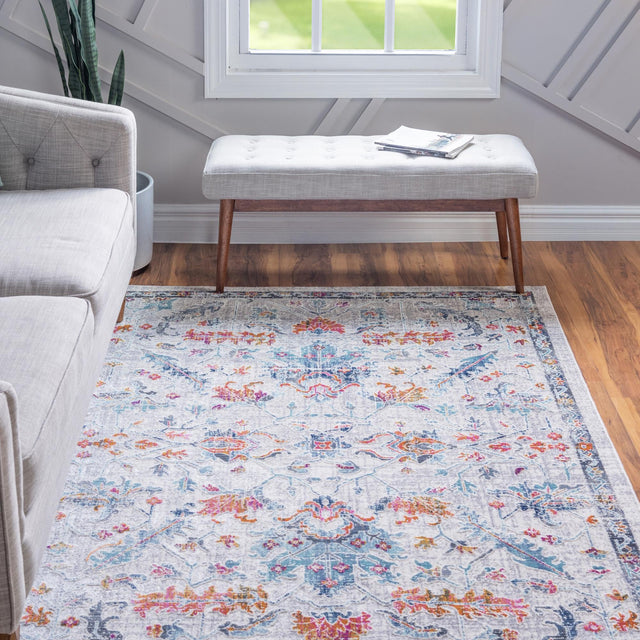 Ivory 9' x 12' Budapest Rectangle Area Rug 70% Polypropylene & 30% Polyester With Cotton Backing Traditional Classical Room Carpet for Sale at Rug Engine