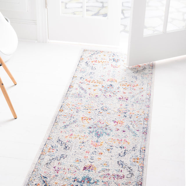 Ivory 2' x 5' 11 Budapest Runner Area Rug 70% Polypropylene & 30% Polyester With Cotton Backing Traditional Classical Room Carpet for Sale at Rug Engine