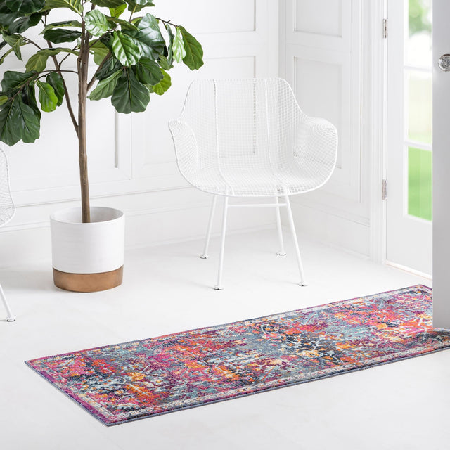 Red 2' x 5' 11 Budapest Runner Area Rug 70% Polypropylene & 30% Polyester With Cotton Backing Traditional Classical Room Carpet for Sale at Rug Engine