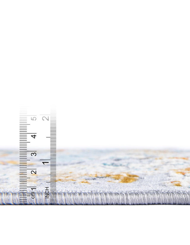 Gray 5' 1 x 7' 10 Budapest Rectangle Area Rug 70% Polypropylene & 30% Polyester With Cotton Backing Traditional Classical Room Carpet for Sale at Rug Engine