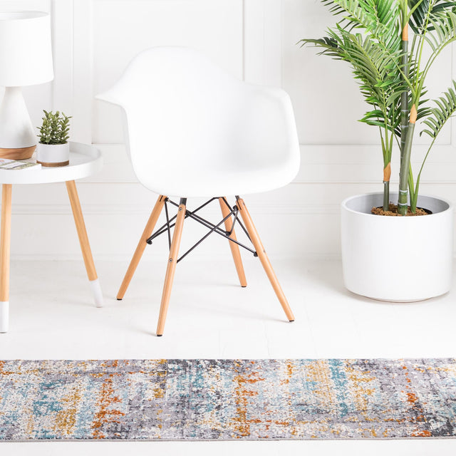 Gray 2' 7 x 9' 10 Budapest Runner Area Rug 70% Polypropylene & 30% Polyester With Cotton Backing Traditional Classical Room Carpet for Sale at Rug Engine