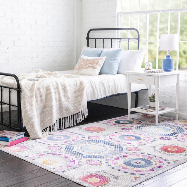 Multicolor 3' 7 x 5' 3 Budapest Rectangle Area Rug 70% Polypropylene & 30% Polyester With Cotton Backing Traditional Classical Room Carpet for Sale at Rug Engine