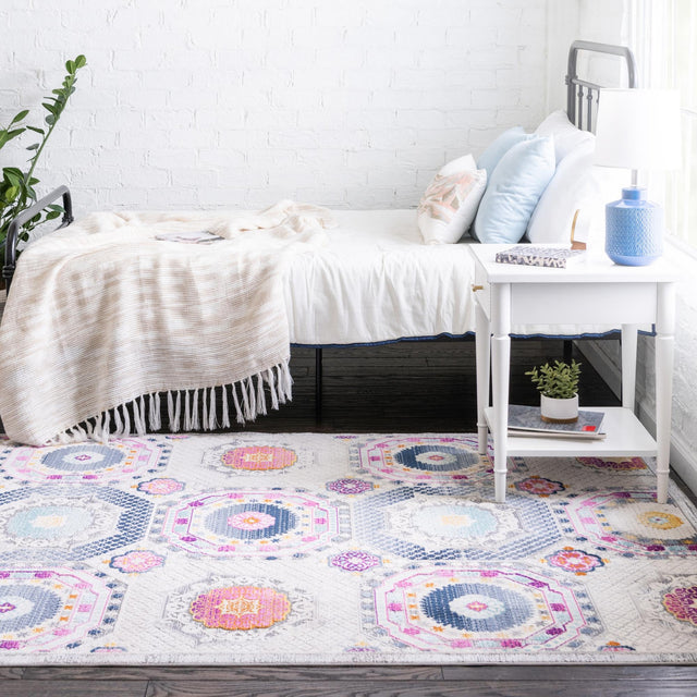 Multicolor 3' 7 x 5' 3 Budapest Rectangle Area Rug 70% Polypropylene & 30% Polyester With Cotton Backing Traditional Classical Room Carpet for Sale at Rug Engine