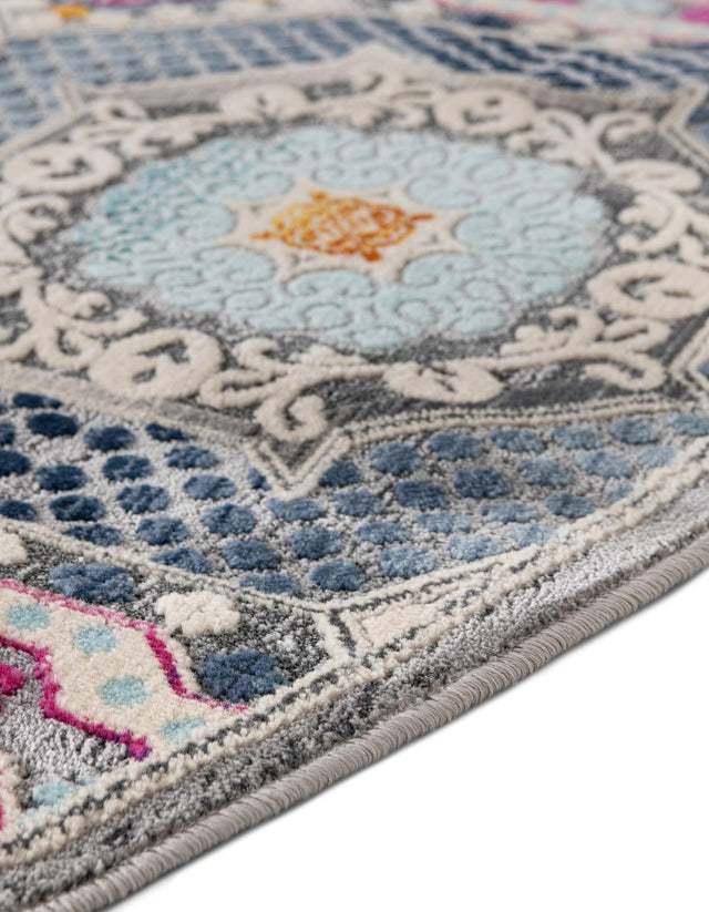 Multicolor 5' 1 x 5' 1 Budapest Round Area Rug 70% Polypropylene & 30% Polyester With Cotton Backing Traditional Classical Room Carpet for Sale at Rug Engine