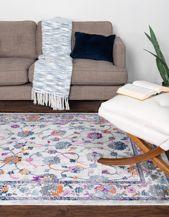 Ivory 7' 1 x 10' Budapest Rectangle Area Rug 70% Polypropylene & 30% Polyester With Cotton Backing Traditional Classical Room Carpet for Sale at Rug Engine