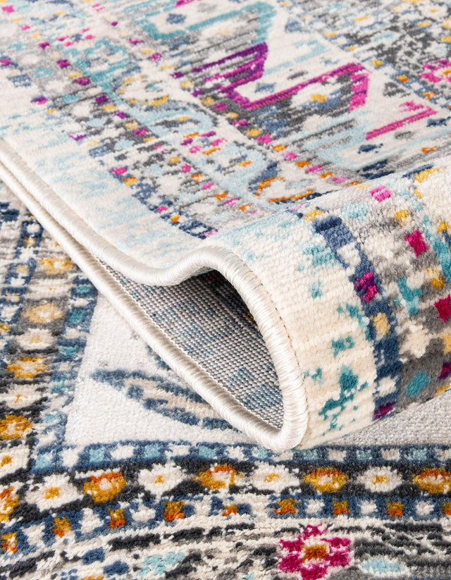 Multicolor 5' 1 x 5' 1 Budapest Round Area Rug 70% Polypropylene & 30% Polyester With Cotton Backing Traditional Classical Room Carpet for Sale at Rug Engine