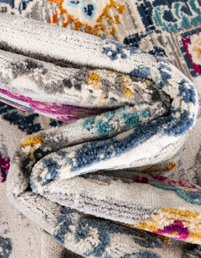 Multicolor 2' 7 x 9' 10 Budapest Runner Area Rug 70% Polypropylene & 30% Polyester With Cotton Backing Traditional Classical Room Carpet for Sale at Rug Engine