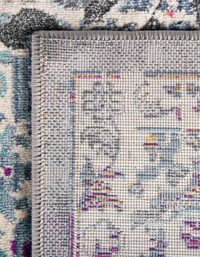 Gray 9' x 12' Budapest Rectangle Area Rug 70% Polypropylene & 30% Polyester With Cotton Backing Traditional Classical Room Carpet for Sale at Rug Engine