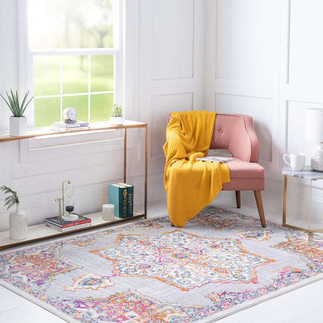 Ivory 4' 1 x 5' 11 Budapest Rectangle Area Rug 70% Polypropylene & 30% Polyester With Cotton Backing Traditional Classical Room Carpet for Sale at Rug Engine