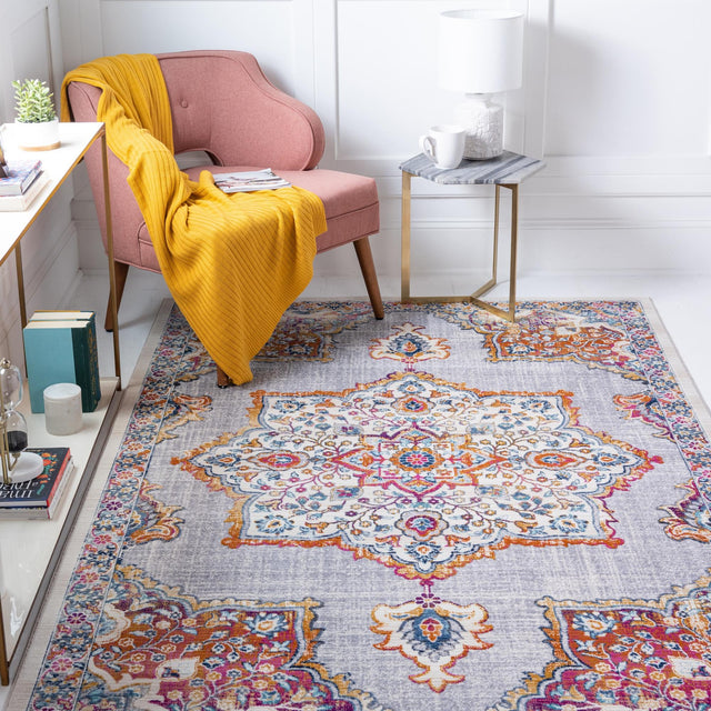 Ivory 6' 1 x 9' 2 Budapest Rectangle Area Rug 70% Polypropylene & 30% Polyester With Cotton Backing Traditional Classical Room Carpet for Sale at Rug Engine