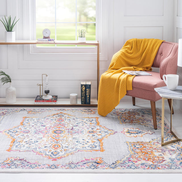 Ivory 4' 1 x 5' 11 Budapest Rectangle Area Rug 70% Polypropylene & 30% Polyester With Cotton Backing Traditional Classical Room Carpet for Sale at Rug Engine