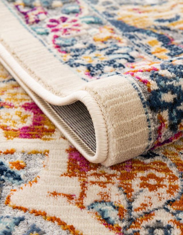 Ivory 8' x 9' 10 Budapest Rectangle Area Rug 70% Polypropylene & 30% Polyester With Cotton Backing Traditional Classical Room Carpet for Sale at Rug Engine