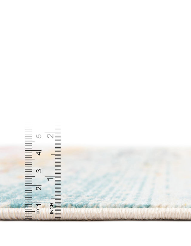 Blue 2' x 5' 11 Budapest Runner Area Rug 70% Polypropylene & 30% Polyester With Cotton Backing Traditional Classical Room Carpet for Sale at Rug Engine