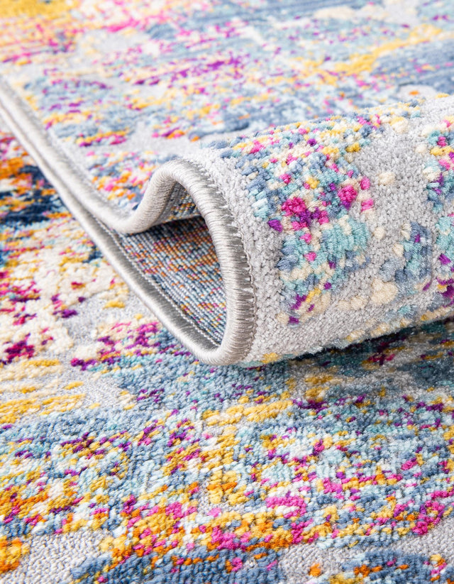 Multicolor 5' 1 x 5' 1 Budapest Round Area Rug 70% Polypropylene & 30% Polyester With Cotton Backing Traditional Classical Room Carpet for Sale at Rug Engine