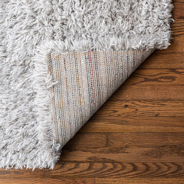 Ash 8' x 11' Infinity Shag Rectangle Area Rug Thick Soft Touch Fluffy & Plush Shaggy Pile 100% Polypropylene With Jute Backing Solid Color Minimalist Carpet for Sale at Rug Engine