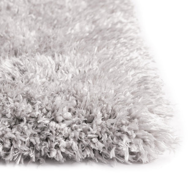Ash 2' x 6' 5 Infinity Shag Runner Area Rug Thick Soft Touch Fluffy & Plush Shaggy Pile 100% Polypropylene With Jute Backing Solid Color Minimalist Carpet for Sale at Rug Engine