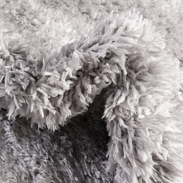 Ash 2' x 6' 5 Infinity Shag Runner Area Rug Thick Soft Touch Fluffy & Plush Shaggy Pile 100% Polypropylene With Jute Backing Solid Color Minimalist Carpet for Sale at Rug Engine