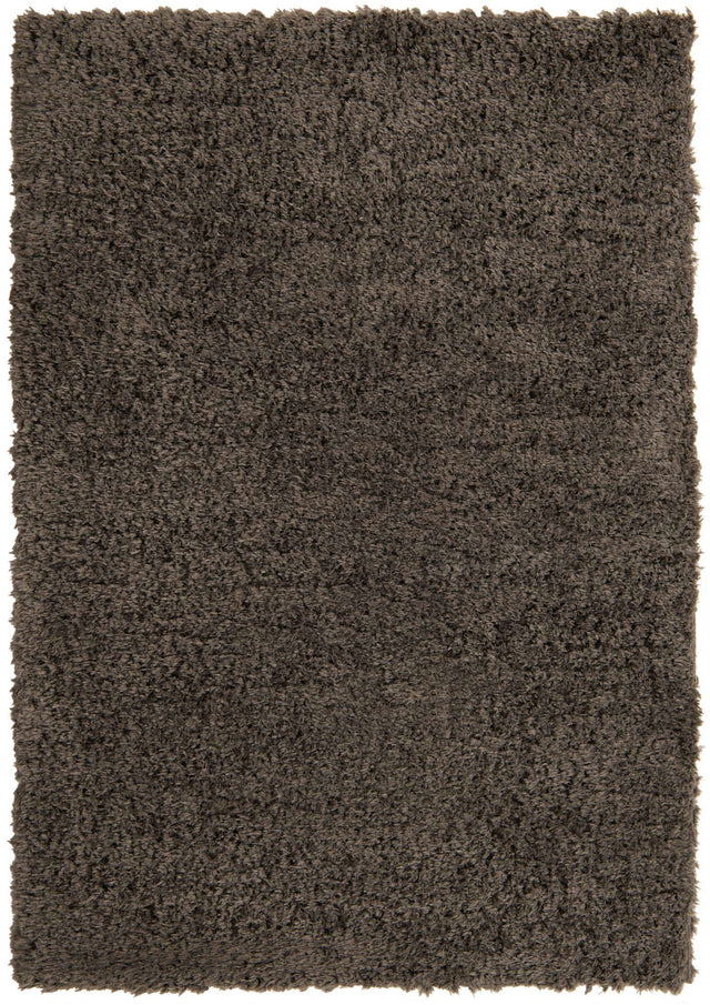 Smoke 6' 1 x 9' Infinity Shag Rectangle Area Rug Thick Soft Touch Fluffy & Plush Shaggy Pile 100% Polypropylene With Jute Backing Solid Color Minimalist Carpet for Sale at Rug Engine