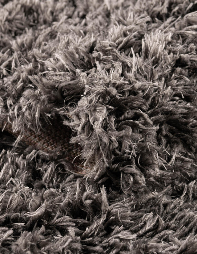 Smoke 4' 1 x 6' 1 Infinity Shag Rectangle Area Rug Thick Soft Touch Fluffy & Plush Shaggy Pile 100% Polypropylene With Jute Backing Solid Color Minimalist Carpet for Sale at Rug Engine