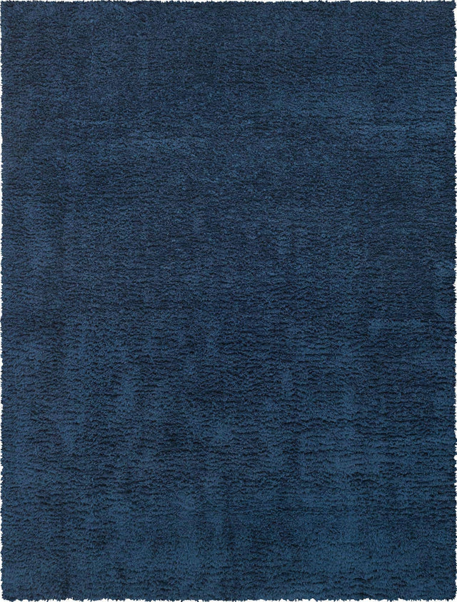 Cobalt 9' x 12' Infinity Shag Rectangle Area Rug Thick Soft Touch Fluffy & Plush Shaggy Pile 100% Polypropylene With Jute Backing Solid Color Minimalist Carpet for Sale at Rug Engine
