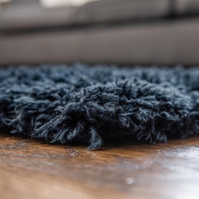 Cobalt 9' x 12' Infinity Shag Rectangle Area Rug Thick Soft Touch Fluffy & Plush Shaggy Pile 100% Polypropylene With Jute Backing Solid Color Minimalist Carpet for Sale at Rug Engine