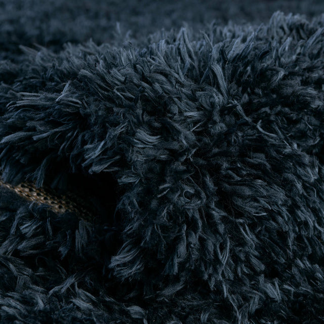 Cobalt 4' 1 x 6' 1 Infinity Shag Rectangle Area Rug Thick Soft Touch Fluffy & Plush Shaggy Pile 100% Polypropylene With Jute Backing Solid Color Minimalist Carpet for Sale at Rug Engine