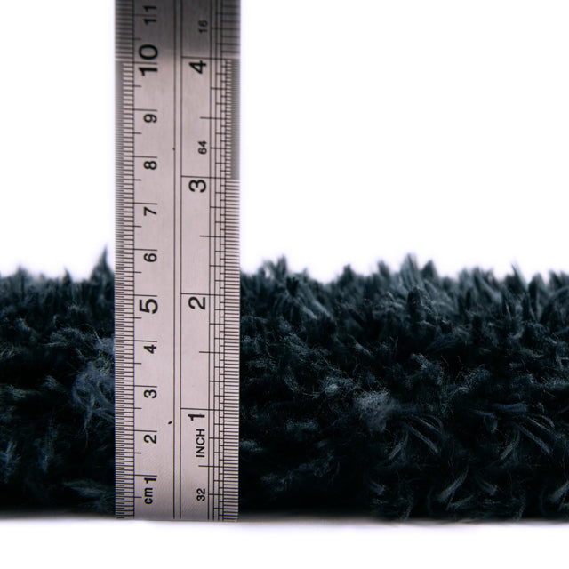 Cobalt 2' 7 x 10' Infinity Shag Runner Area Rug Thick Soft Touch Fluffy & Plush Shaggy Pile 100% Polypropylene With Jute Backing Solid Color Minimalist Carpet for Sale at Rug Engine