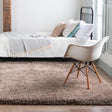 Khaki 8' x 8' Infinity Shag Square Area Rug Thick Soft Touch Fluffy & Plush Shaggy Pile 100% Polypropylene With Jute Backing Solid Color Minimalist Carpet for Sale at Rug Engine