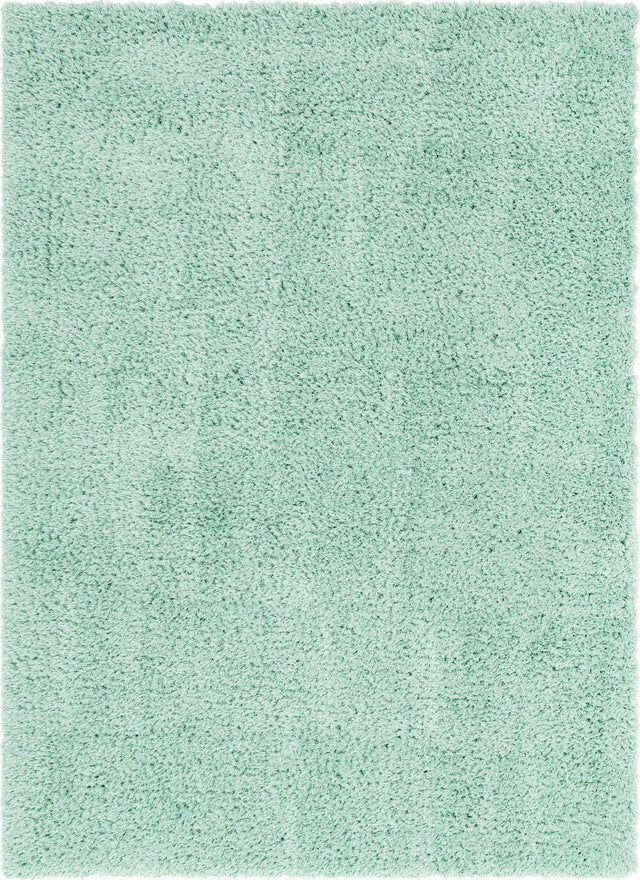 Cyan 8' x 10' Infinity Shag Rectangle Area Rug Thick Soft Touch Fluffy & Plush Shaggy Pile 100% Polypropylene With Jute Backing Solid Color Minimalist Carpet for Sale at Rug Engine