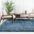 Aegean Blue 8' x 8' Infinity Shag Square Area Rug Thick Soft Touch Fluffy & Plush Shaggy Pile 100% Polypropylene With Jute Backing Solid Color Minimalist Carpet for Sale at Rug Engine