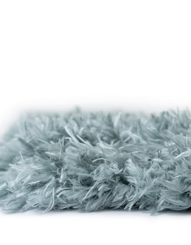 Slate Blue 5' 1 x 8' Infinity Shag Rectangle Area Rug Thick Soft Touch Fluffy & Plush Shaggy Pile 100% Polypropylene With Jute Backing Solid Color Minimalist Carpet for Sale at Rug Engine