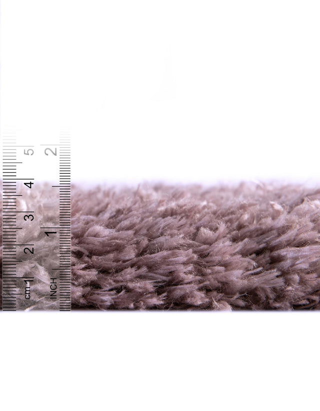 Lavender 6' 1 x 6' 1 Infinity Shag Round Area Rug Thick Soft Touch Fluffy & Plush Shaggy Pile 100% Polypropylene With Jute Backing Solid Color Minimalist Carpet for Sale at Rug Engine