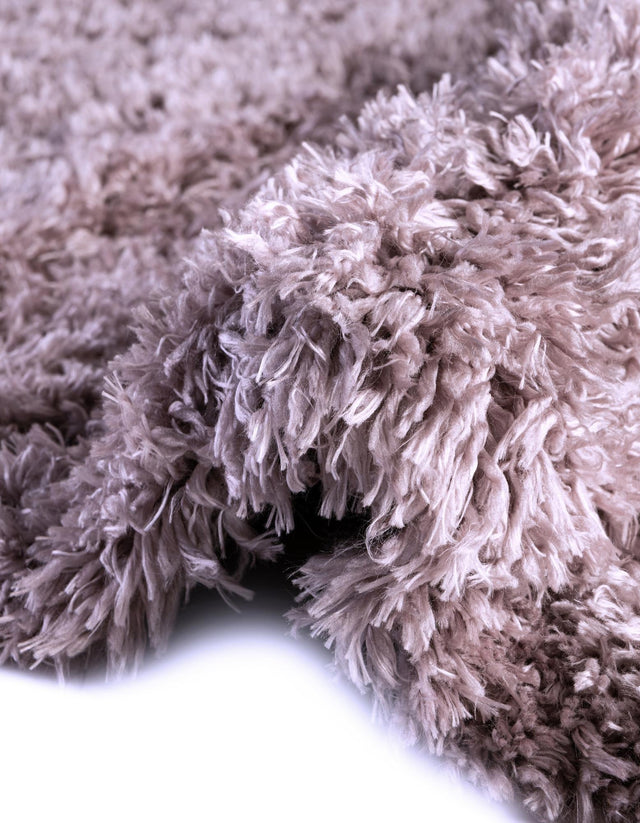 Lavender 6' 1 x 6' 1 Infinity Shag Round Area Rug Thick Soft Touch Fluffy & Plush Shaggy Pile 100% Polypropylene With Jute Backing Solid Color Minimalist Carpet for Sale at Rug Engine